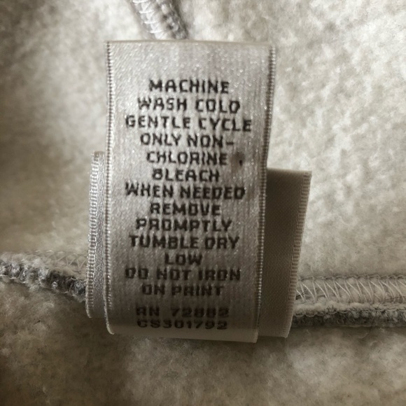 Fashion Bug Heather Grey Varsity Hoodie M - Picture 6 of 6
